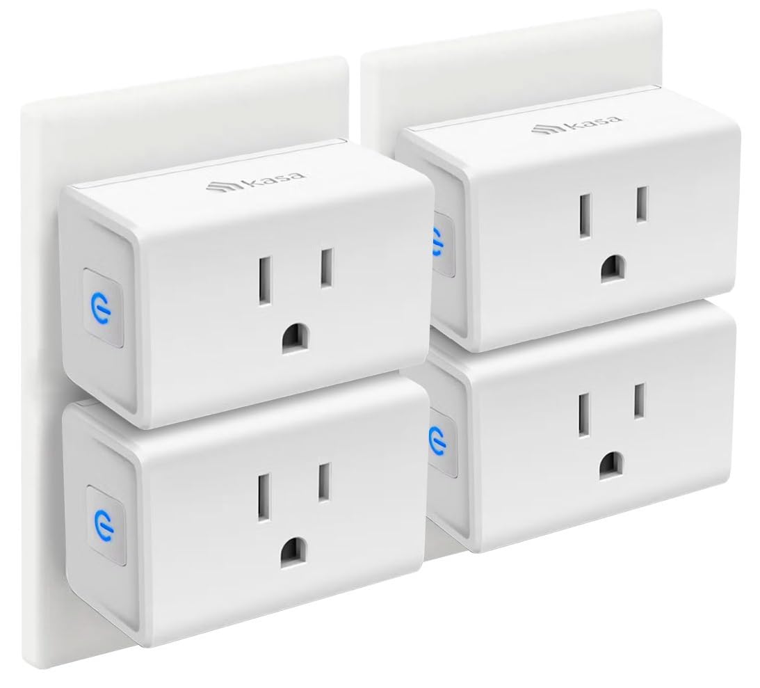 Kasa Smart Plug Mini 15A, Smart Home Wi-Fi Outlet Works with Alexa, Google Home & IFTTT, No Hub Required, UL Certified, 2.4G WiFi Only, White