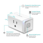 Kasa Smart Plug HS103P4, Smart Home Wi-Fi Outlet Works with Alexa, Echo, Google Home & IFTTT, No Hub Required, Remote Control, 15 Amp, UL Certified, White