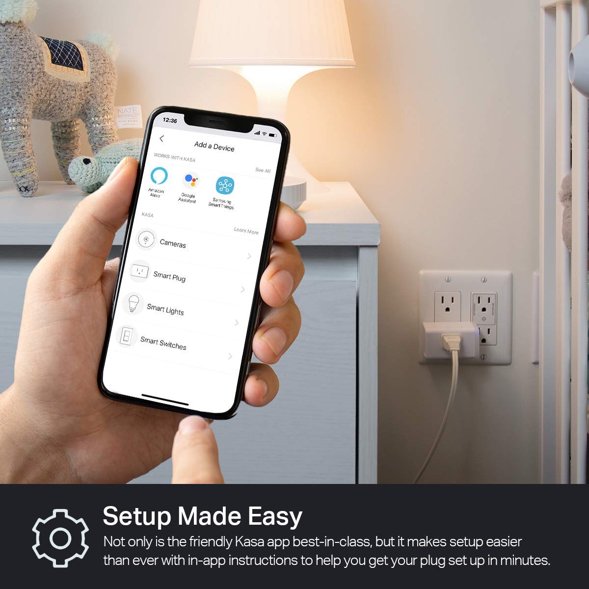 Kasa Smart Plug HS103P4, Smart Home Wi-Fi Outlet Works with Alexa, Echo, Google Home & IFTTT, No Hub Required, Remote Control, 15 Amp, UL Certified, White