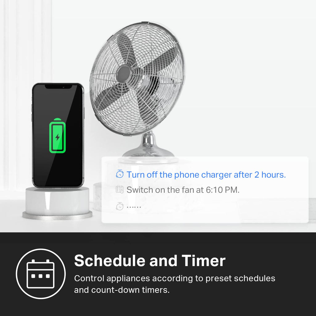 Kasa Smart Plug HS103P4, Smart Home Wi-Fi Outlet Works with Alexa, Echo, Google Home & IFTTT, No Hub Required, Remote Control, 15 Amp, UL Certified, White