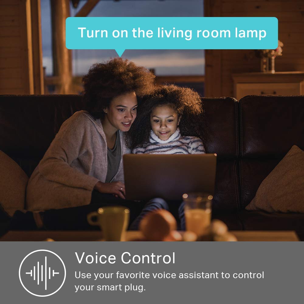 Kasa Smart Plug HS103P4, Smart Home Wi-Fi Outlet Works with Alexa, Echo, Google Home & IFTTT, No Hub Required, Remote Control, 15 Amp, UL Certified, White
