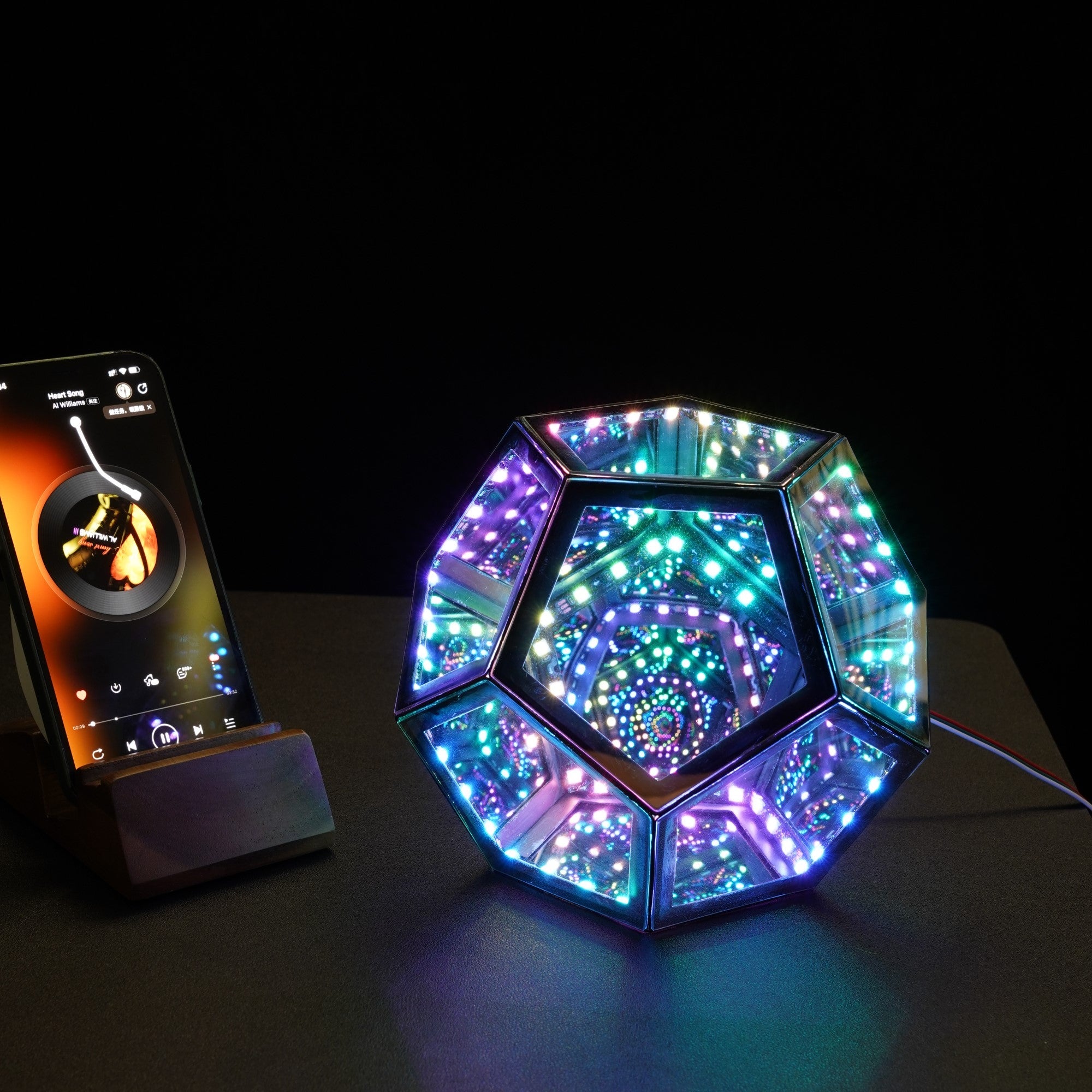 Infinity Dodecahedron Magic Table Lamp-4